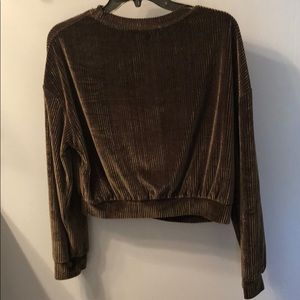 Green Velvet Sweater